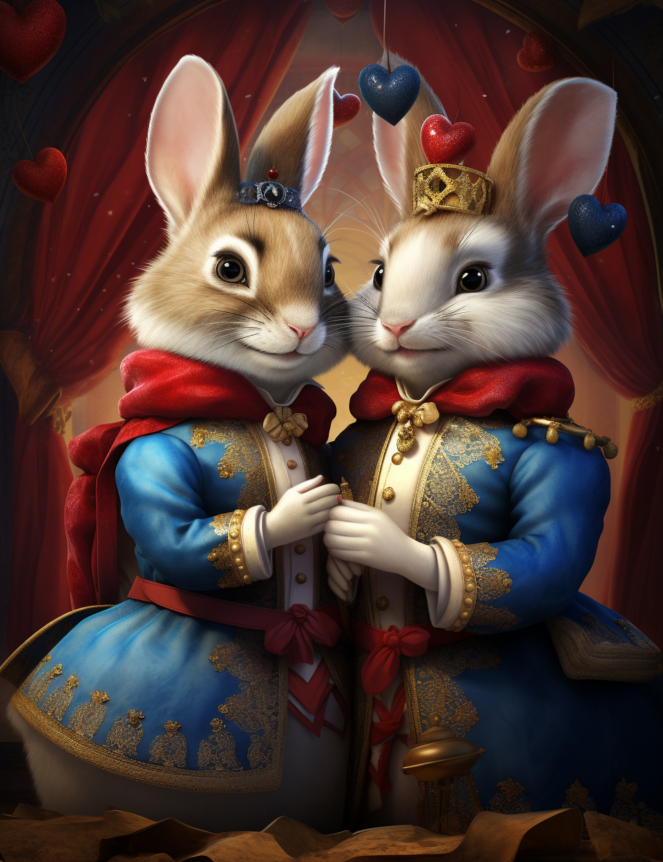 Royalty Rabbits Diamond Art Kit