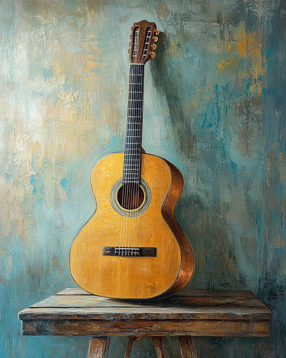Wood Guitar Diamond Art Kit