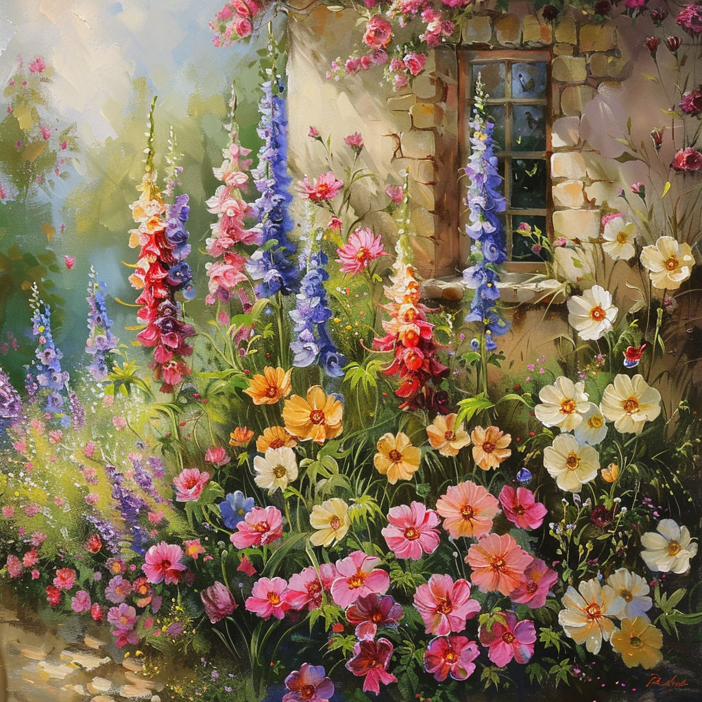 Flower Garden Window Diamond Art Kit