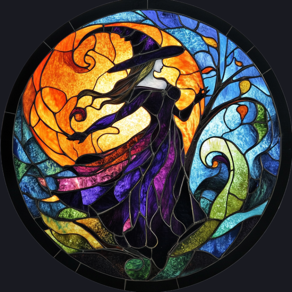 Abstract Witch Circle Diamond Art Kit