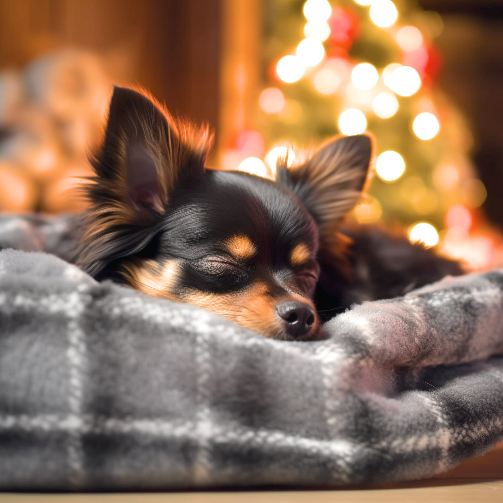 Sleeping Chihuahua Diamond Art Kit