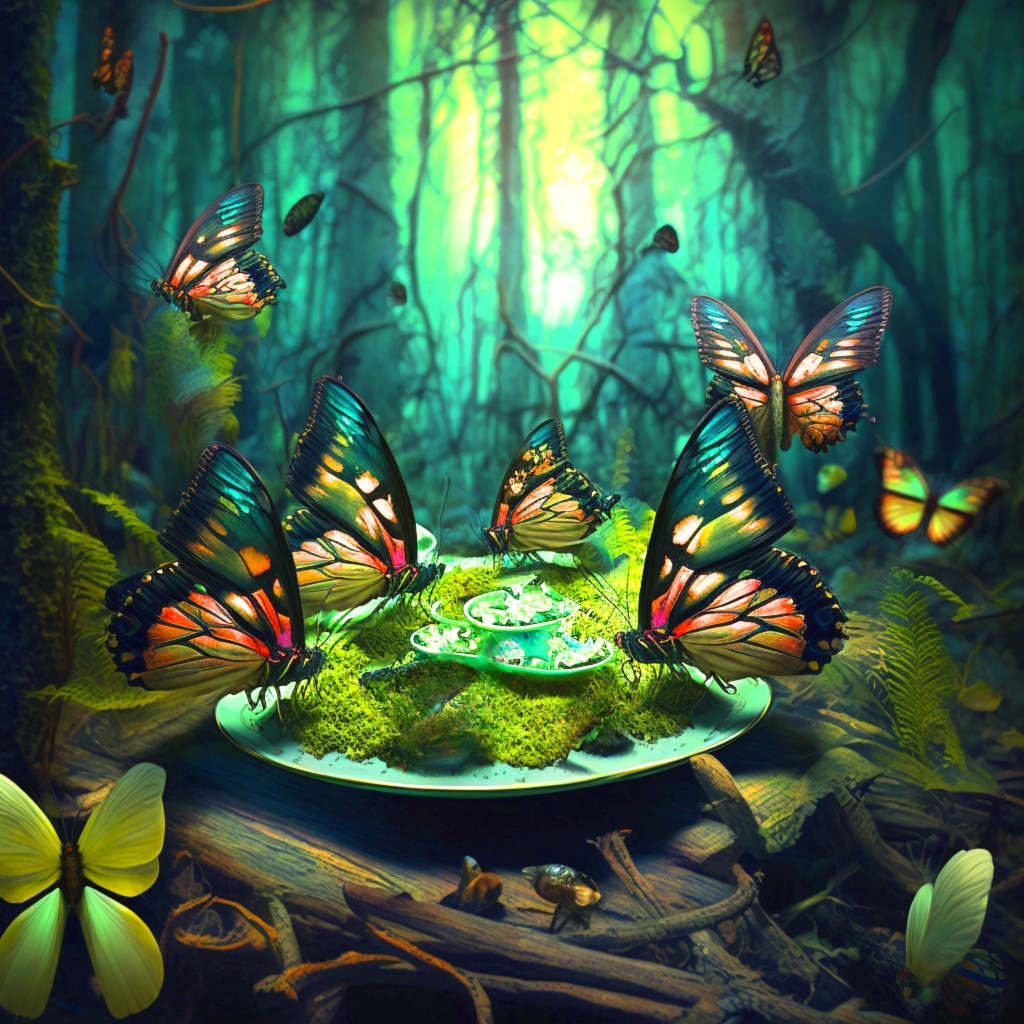 Forest Butterflies Diamond Art Kit