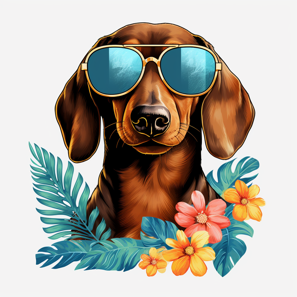 Brown Dog Sunglasses Diamond Art Kit
