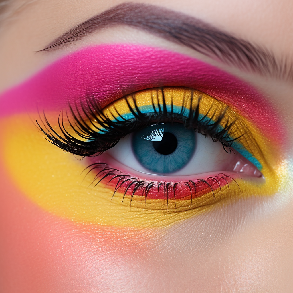 Pink Yellow Eye Diamond Art Kit
