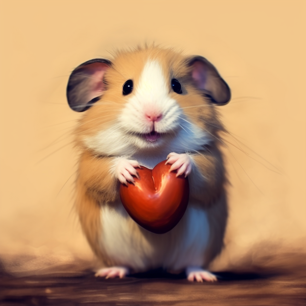 Hamster Heart Diamond Art Kit