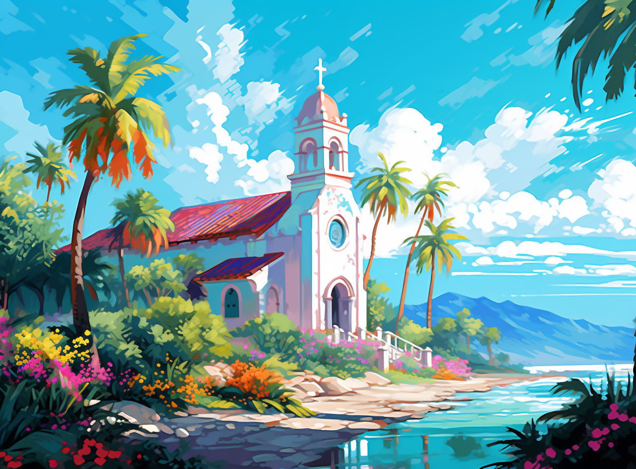 Church By The Water Diamond Art Kit