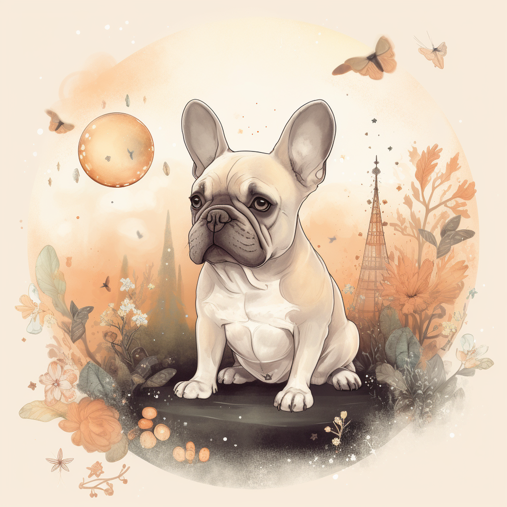 Summer Sun French Bulldog Abstract Diamond Art Kit