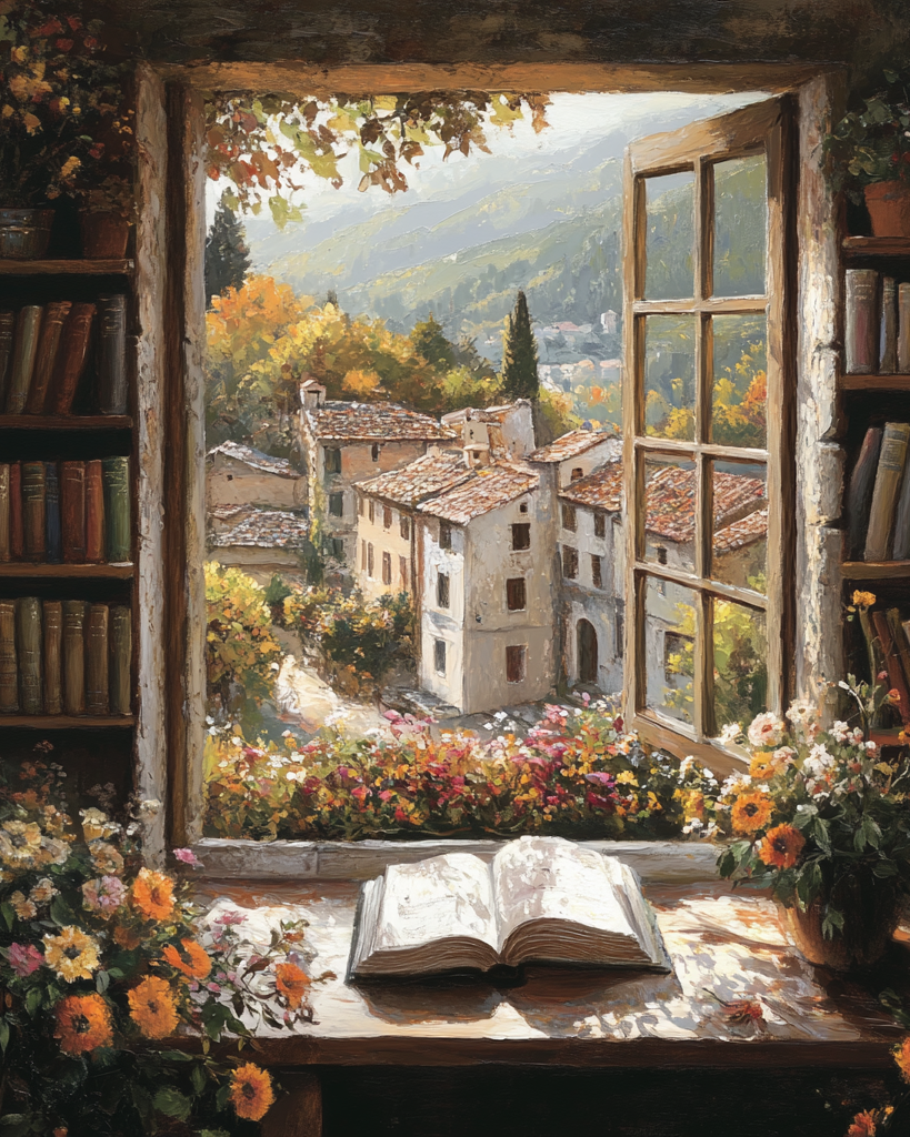 Book By The Window Diamond Art Kit