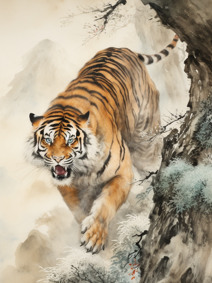 Mountainside Tiger Diamond Art Kit