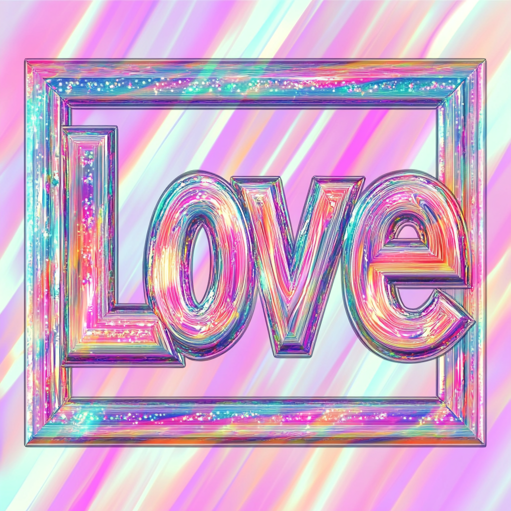 Pastel Colored Love Diamond Art Kit