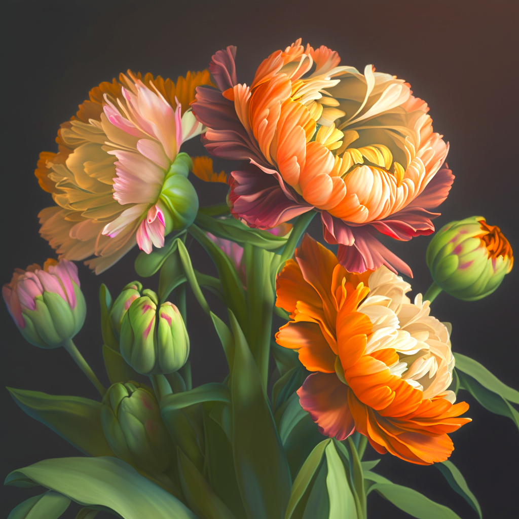 Peonies Diamond Art Kit
