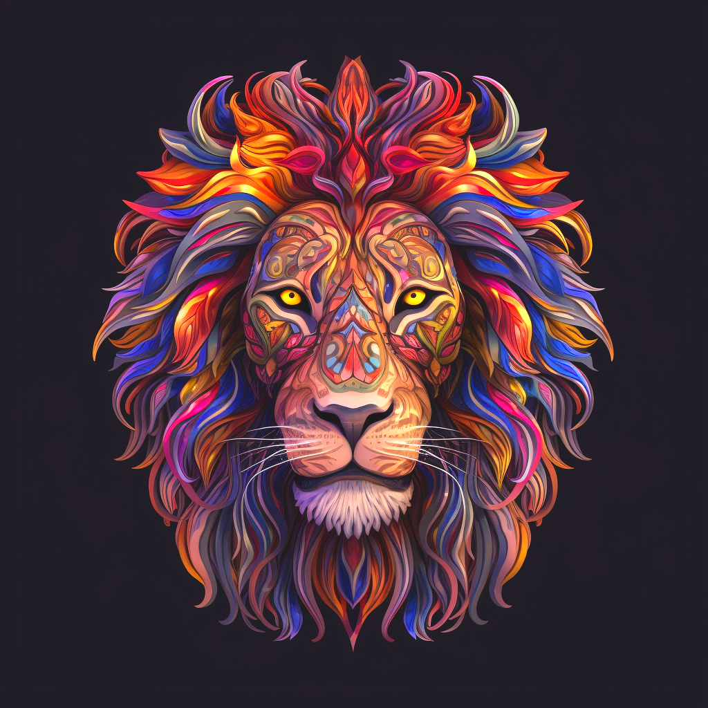 Pattern Lionhead Diamond Art Kit