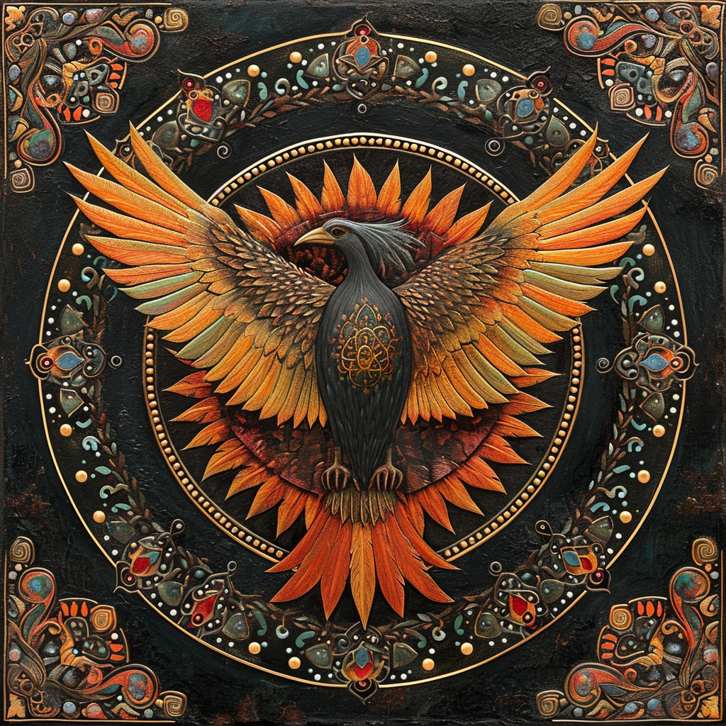 Phoenix Mandala Diamond Art Kit