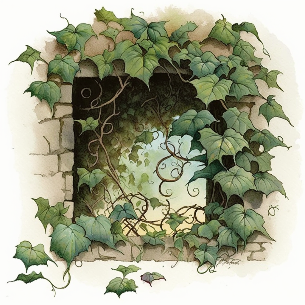 Brick Wall Vines Diamond Art Kit