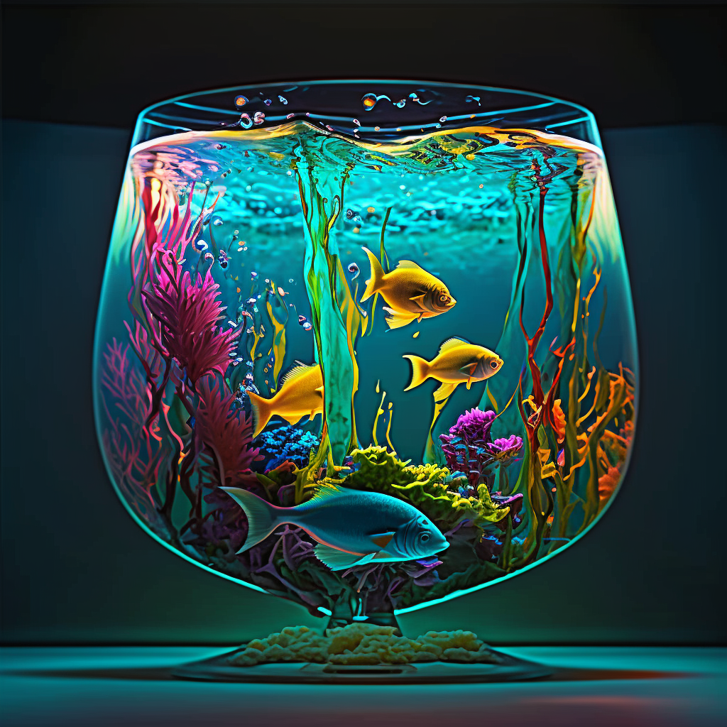 Green Hue Fishbowl Diamond Art Kit