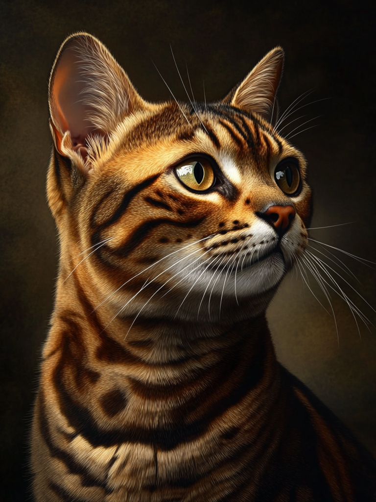 Brown Eyed Bengal Diamond Art Kit