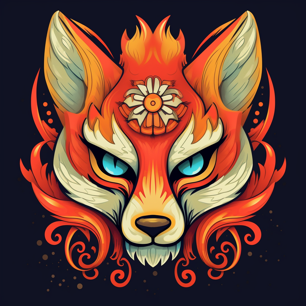 Fox Kabuki Mask Diamond Art Kit