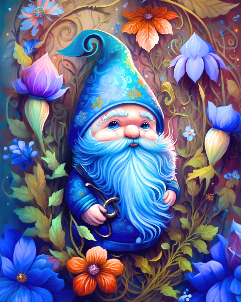 Sad Little Gnome Diamond Art Kit