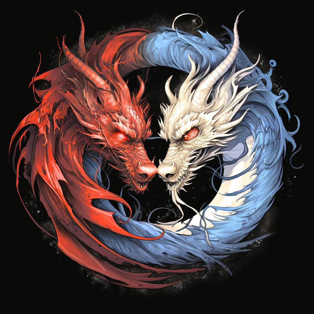 White Wine Dragons Diamond Art Kit