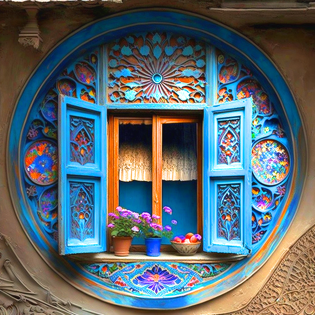 Blue Window Diamond Art Kit