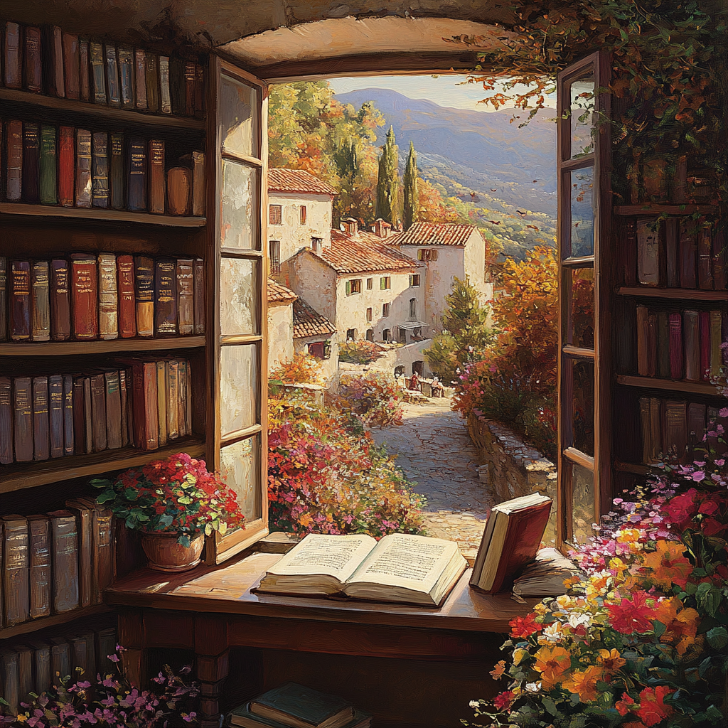 Desk By The Window Diamond Art Kit