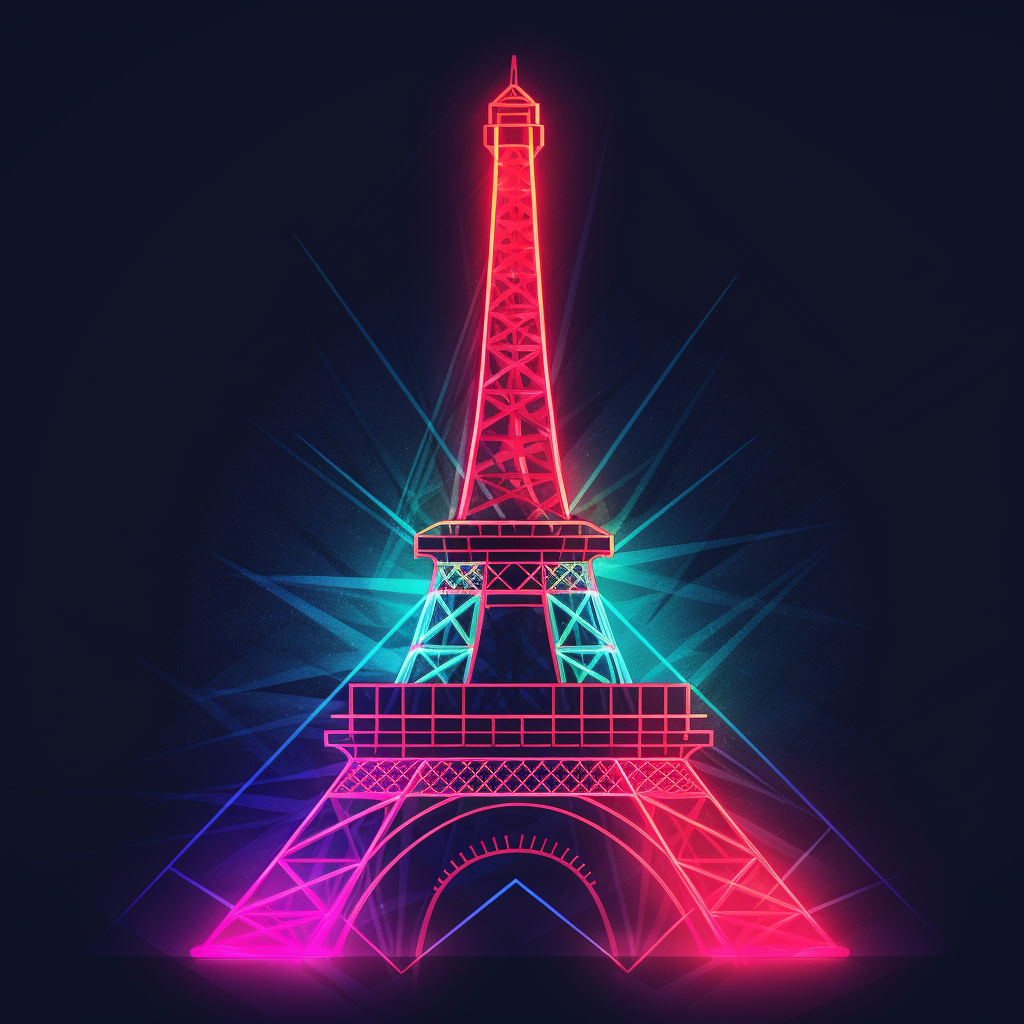 Glowing Eiffel Tower Diamond Art Kit