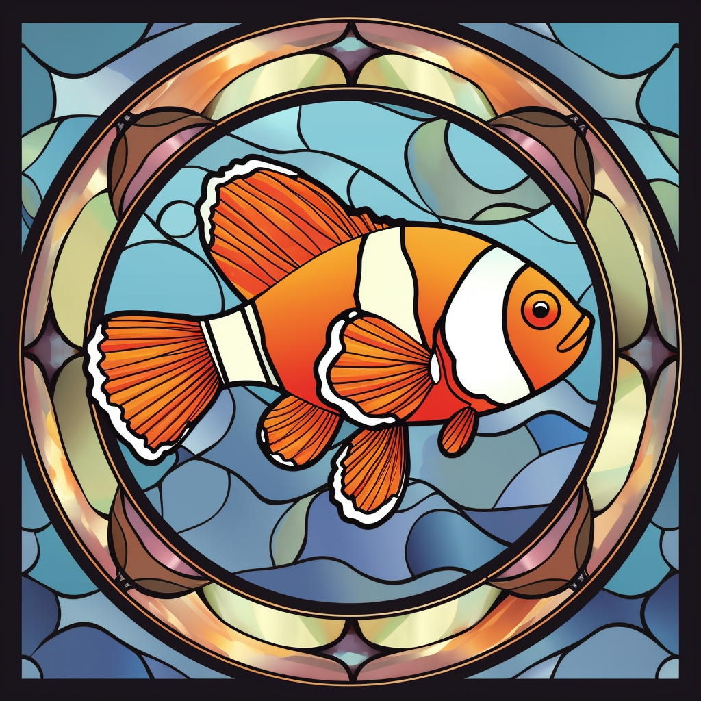 Clownfish Abstract Diamond Art Kit