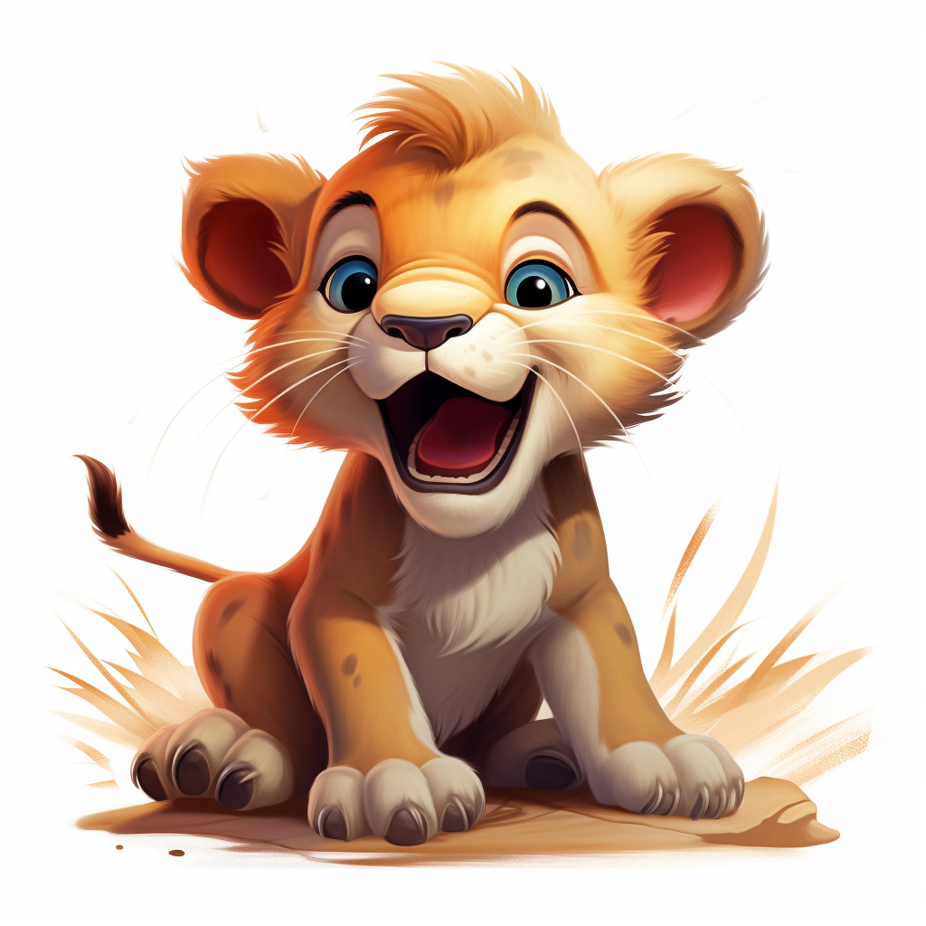 Cartoon Baby Lion Diamond Art Kit