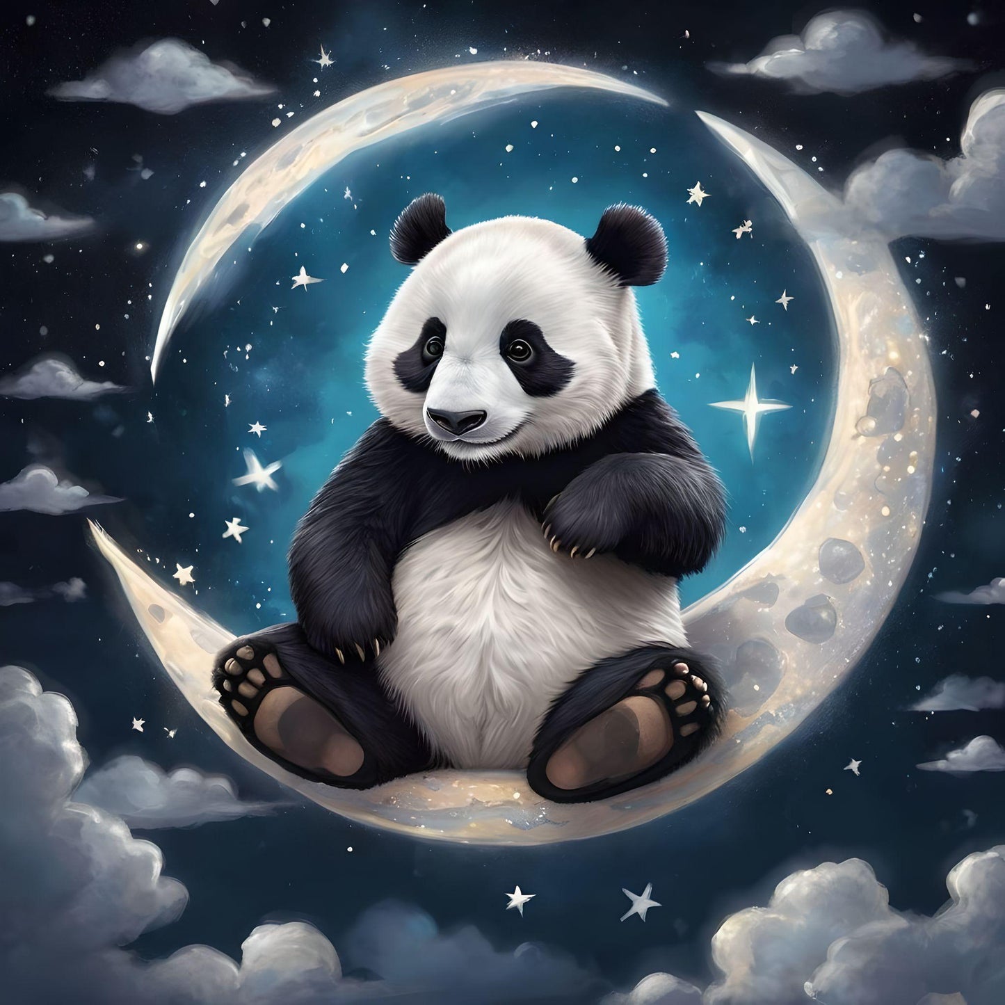 Panda Moon Diamond Art Kit