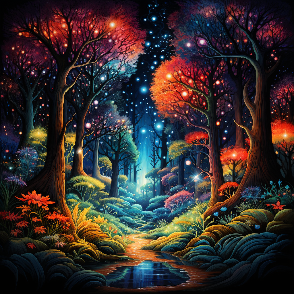 Night Fantasy Garden Diamond Art Kit