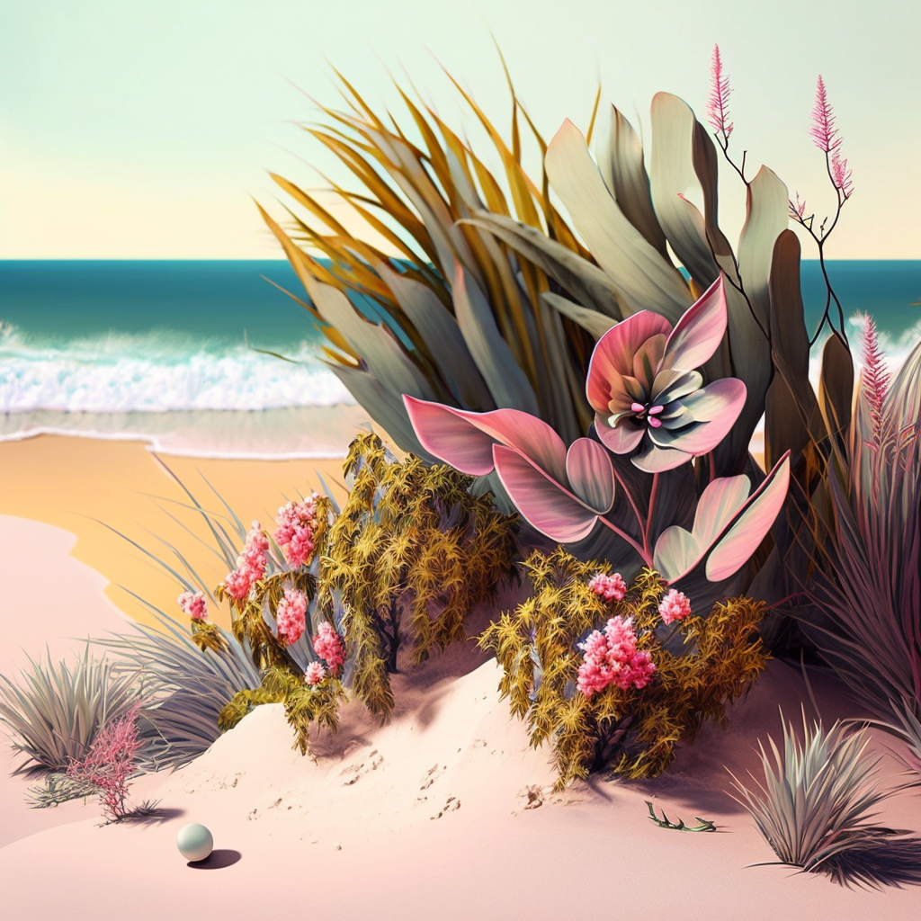 Plants On The Beach Diamond Art Kit