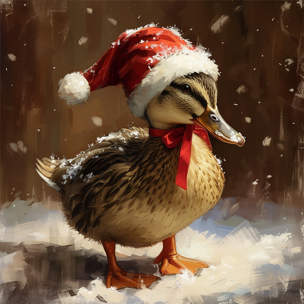 Christmas Duckling Diamond Art Kit