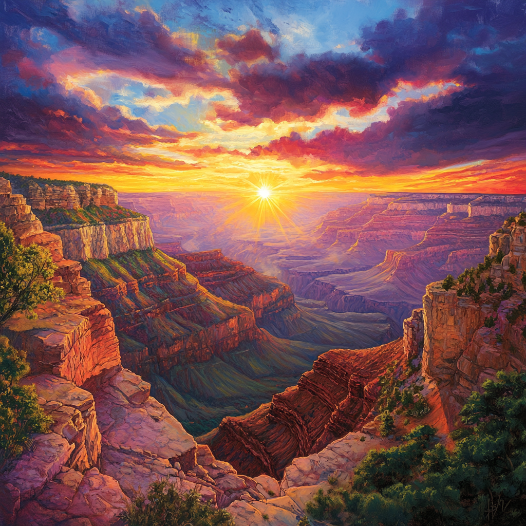 Grand Canyon Sunset Diamond Art Kit