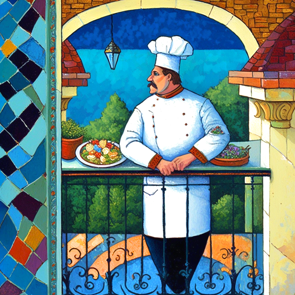 Chef Balcony Diamond Art Kit