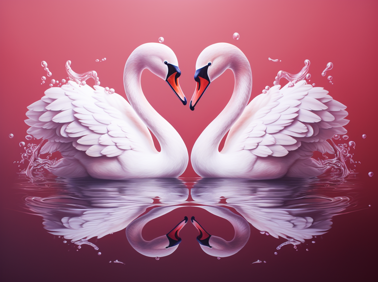 Splashing Water White Swans Diamond Art Kit