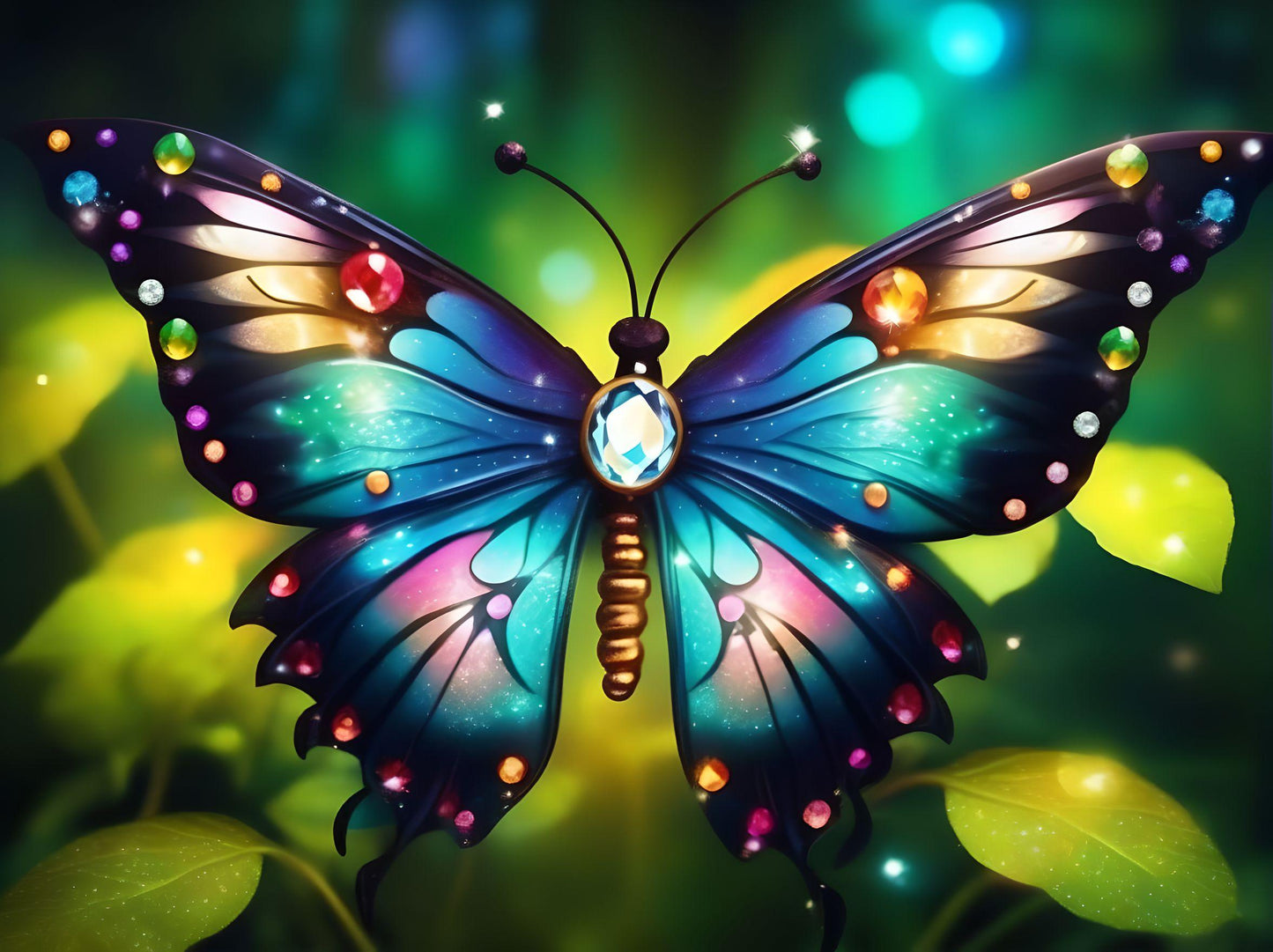 Clear Gem Butterfly Diamond Art Kit