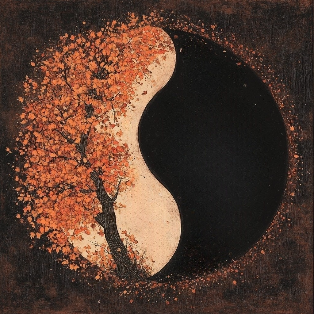 Yin Yang And Tree Diamond Art Kit