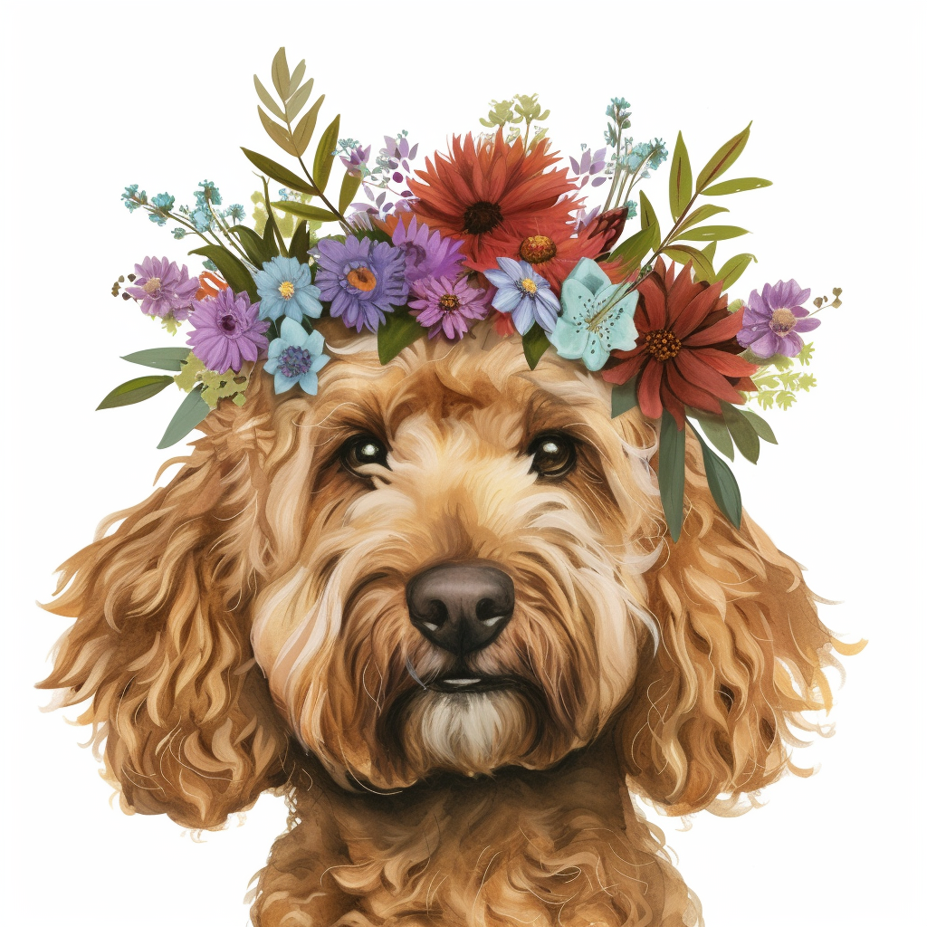 Flower Crown Golden Noodle Diamond Art Kit