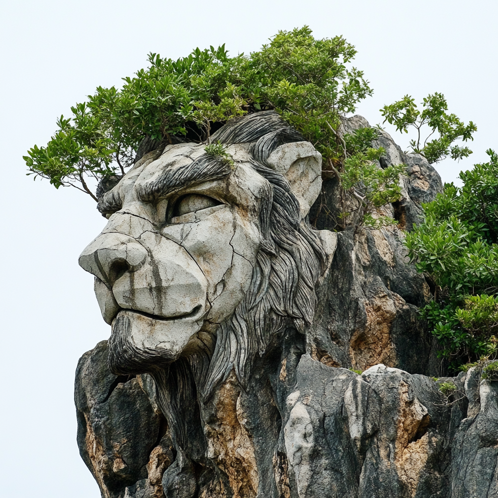 Lion Face Cliff Diamond Art Kit