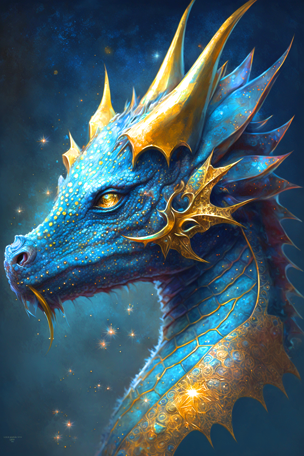 Gold Armour Dragon Diamond Art Kit