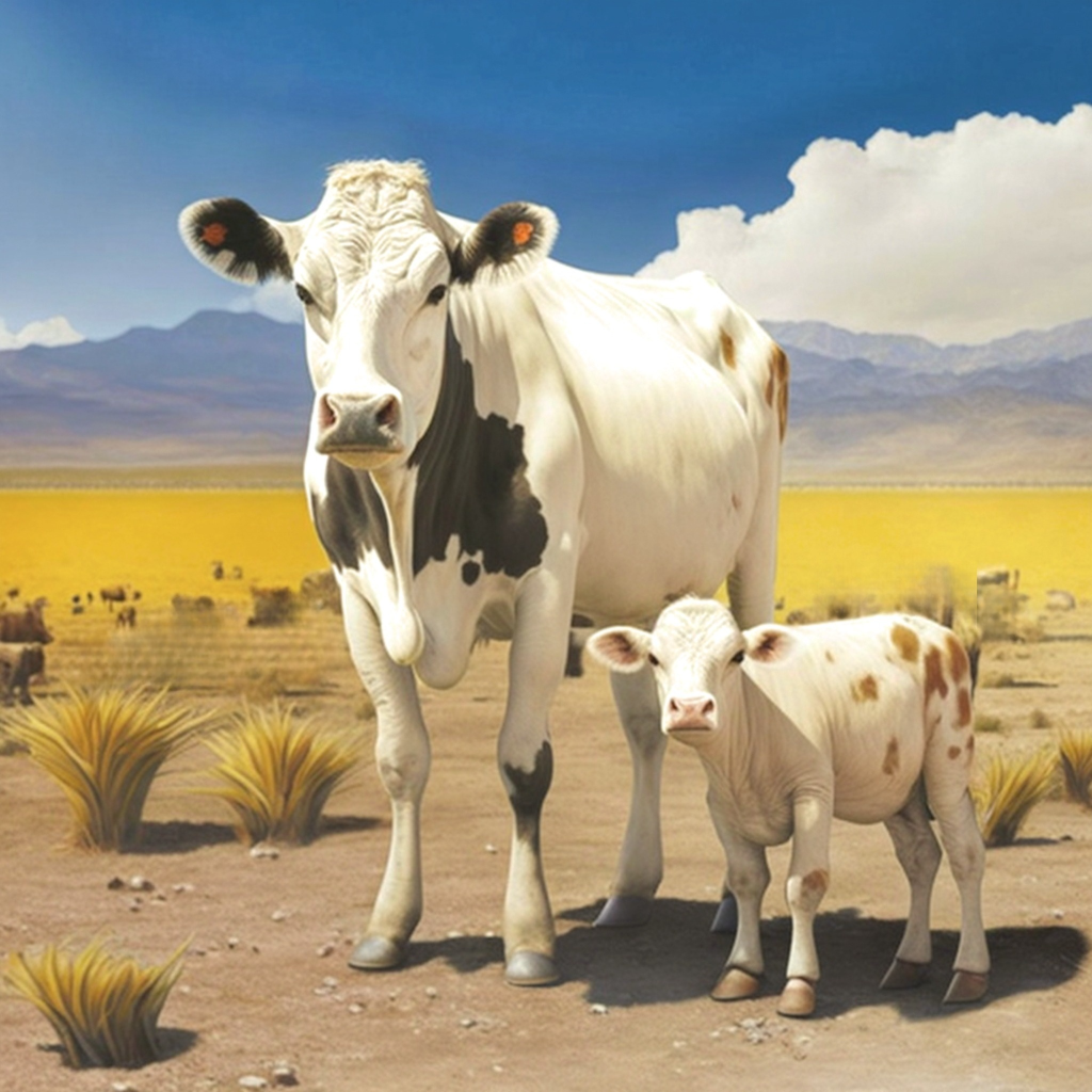 Cow And Calf Plains Diamond Art Kit