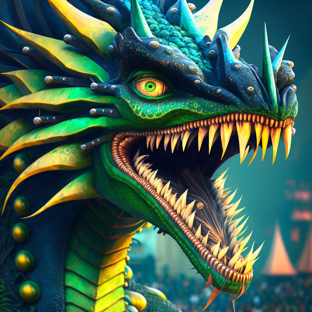 Sharp Fang Dragon Head Diamond Art Kit