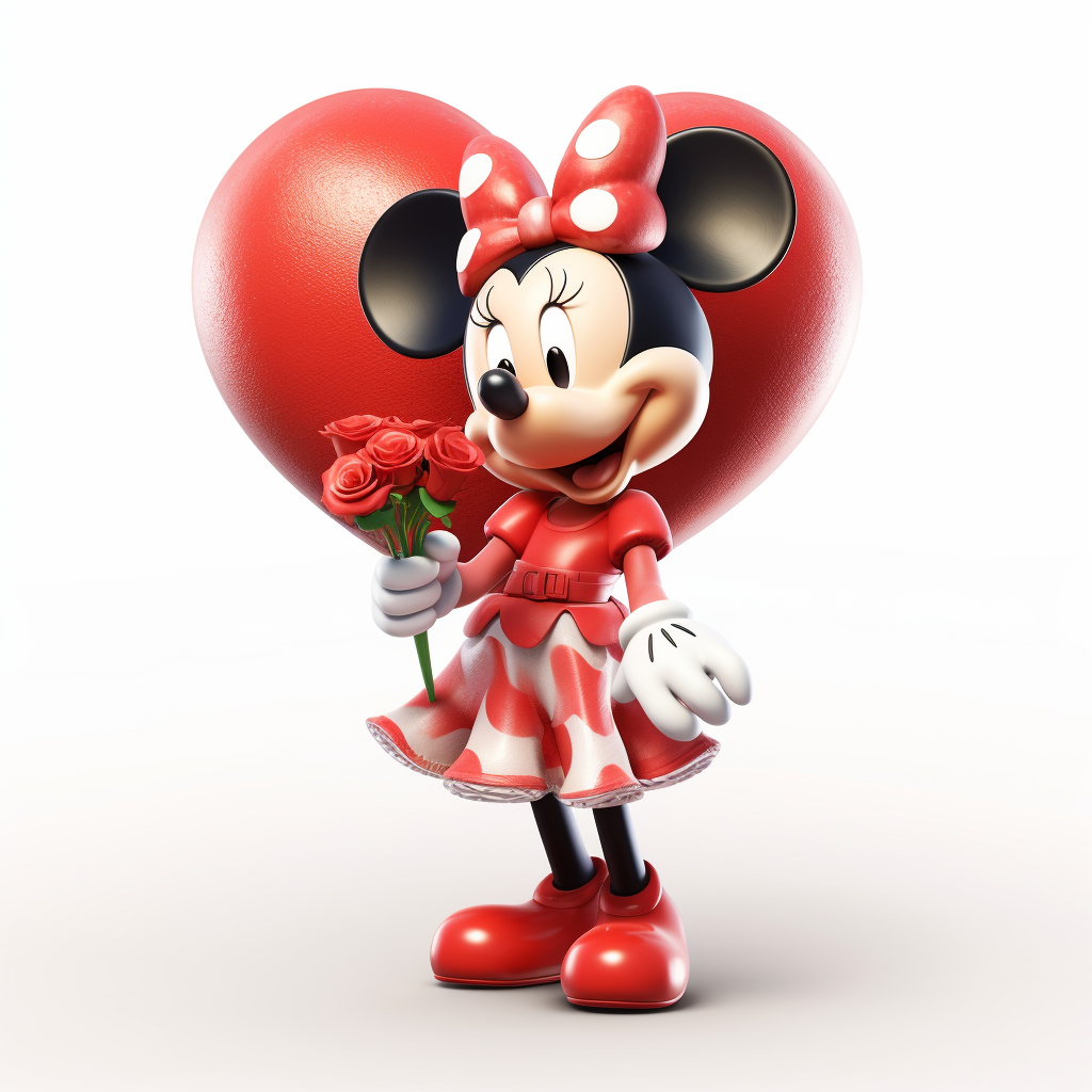 Red Rose Minnie Mouse Diamond Art Kit