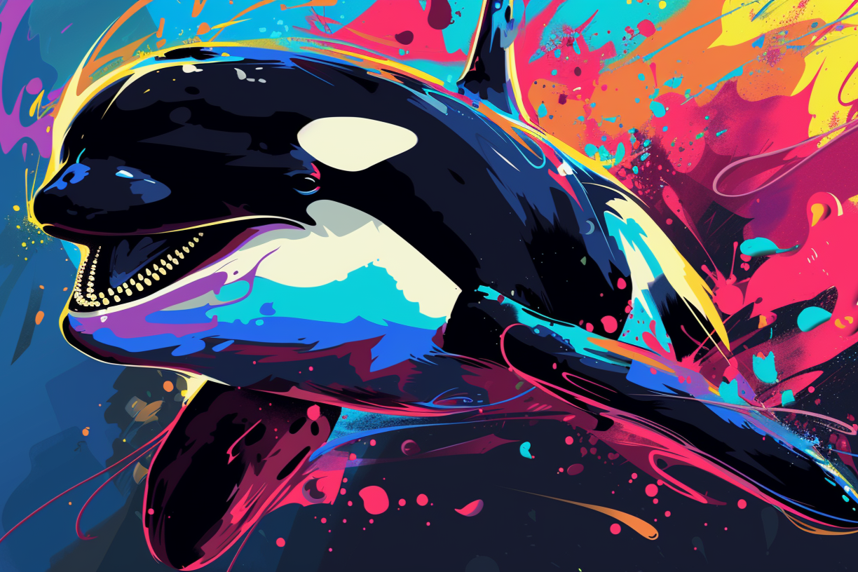 Abstract Water Orca Diamond Art Kit