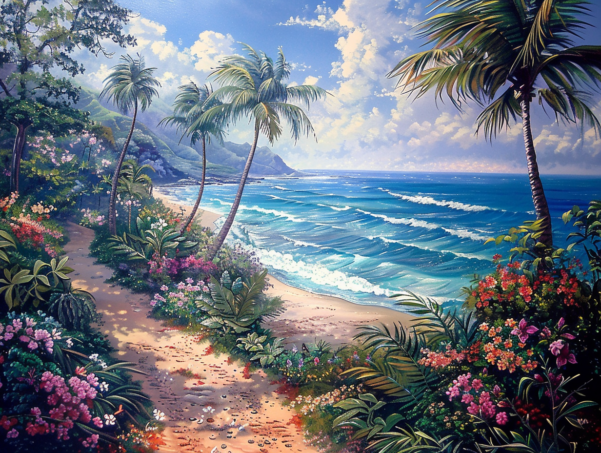 Pathway Along The Beach Diamond Art Kit