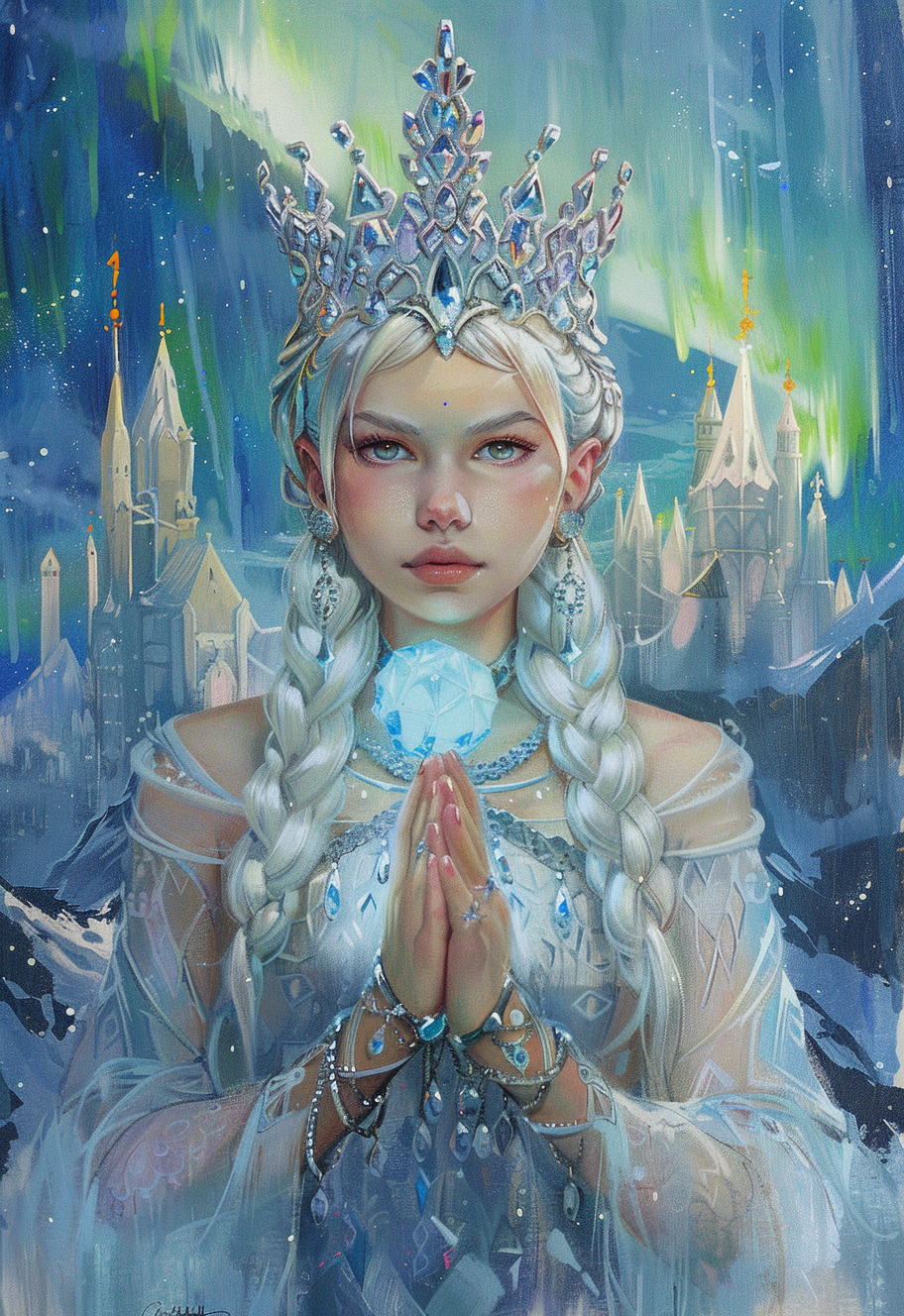 Northern Lights Young Princess Diamond Art Kit