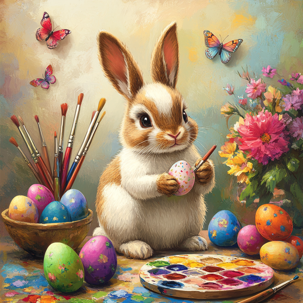 Painting Detail Rabbit Diamond Art Kit