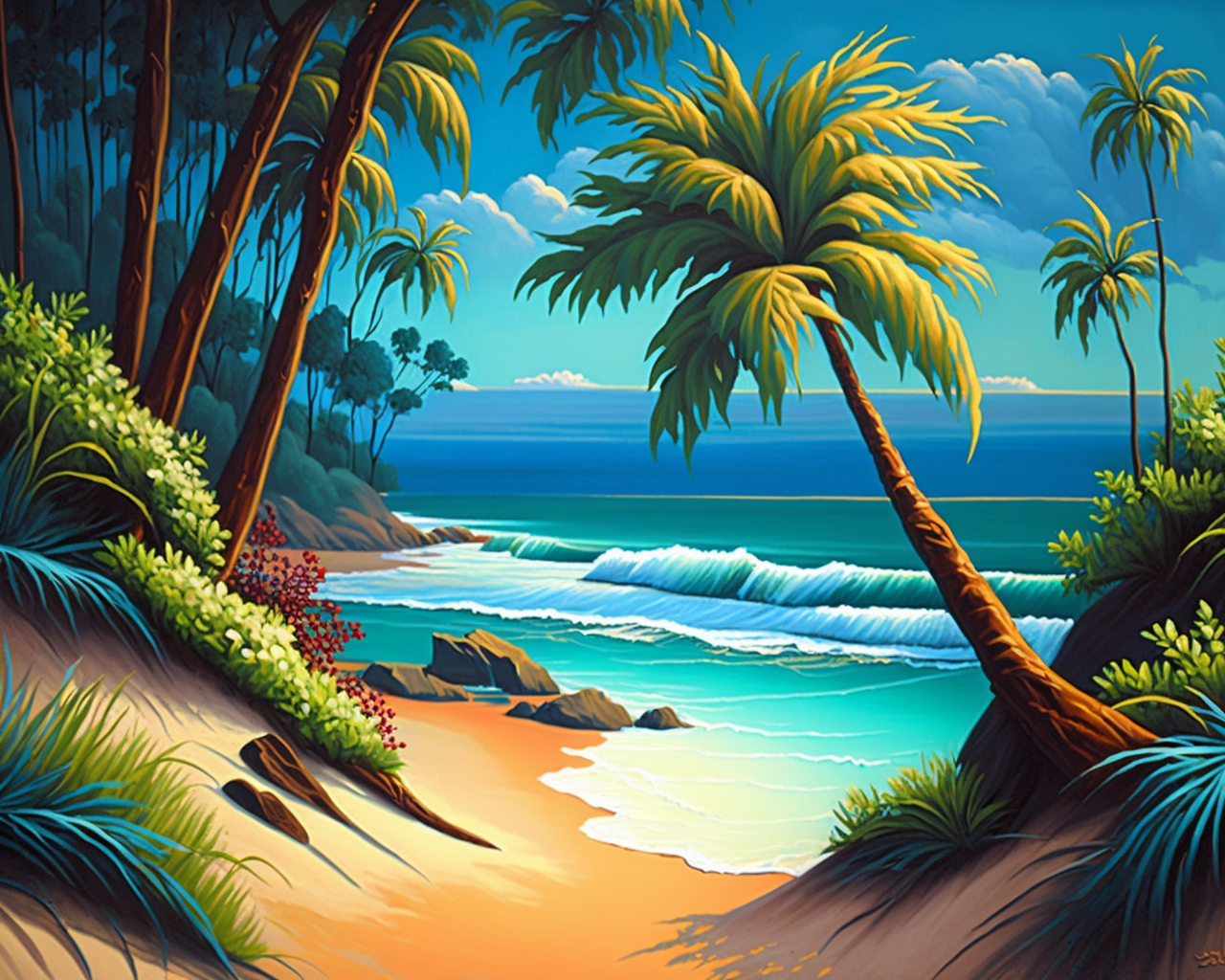 Waves At The Shore Diamond Art Kit