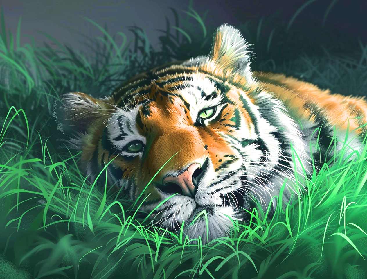 Sleepy Tiger Diamond Art Kit