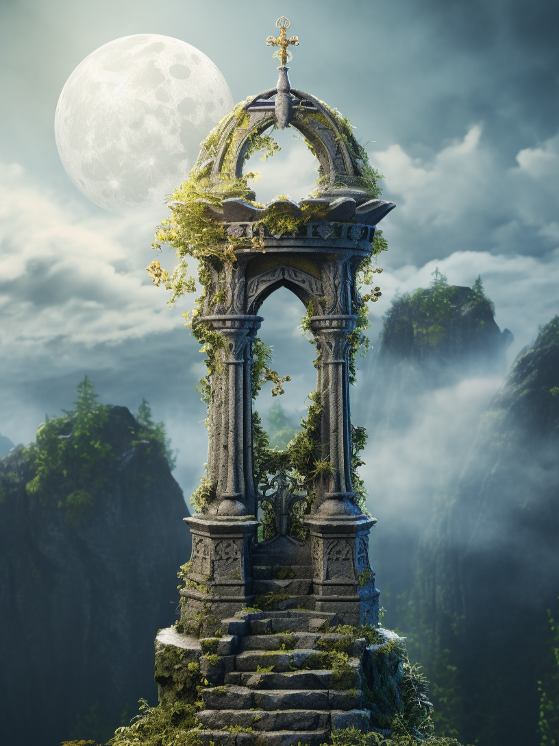 Stone Pillar Archway Diamond Art Kit